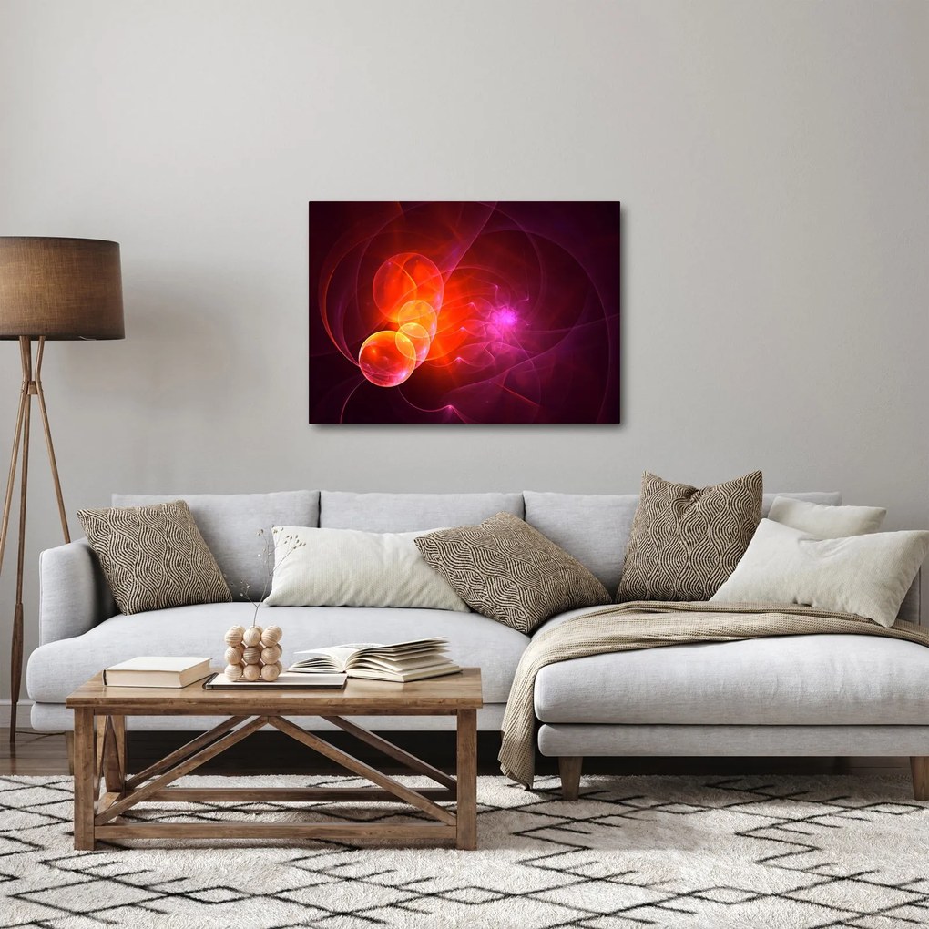 Modern rózsaszín absztrakció képe (70x50 cm)