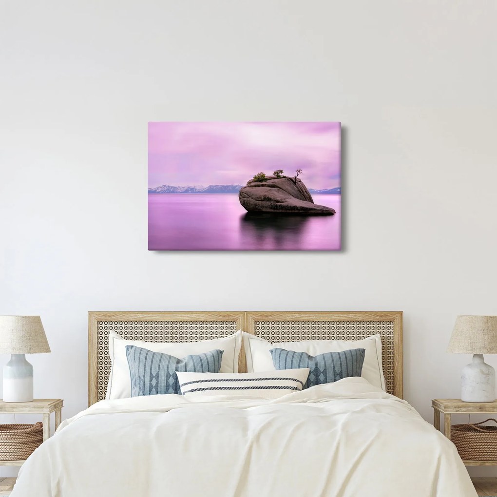 Kő a tengerben képe (90x60 cm)