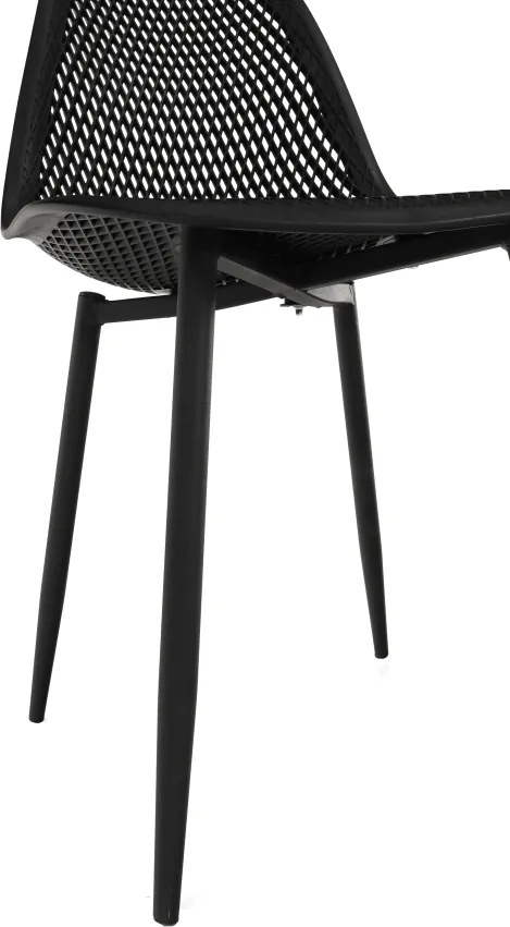 Étkező szék, fekete, TEGRA TYP 2
