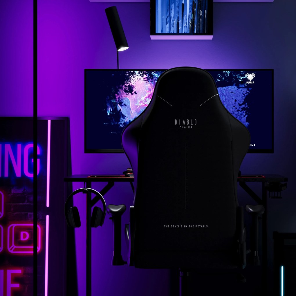 Gamer szék szövet Normal Size, sötétkék: Diablo X-Starter