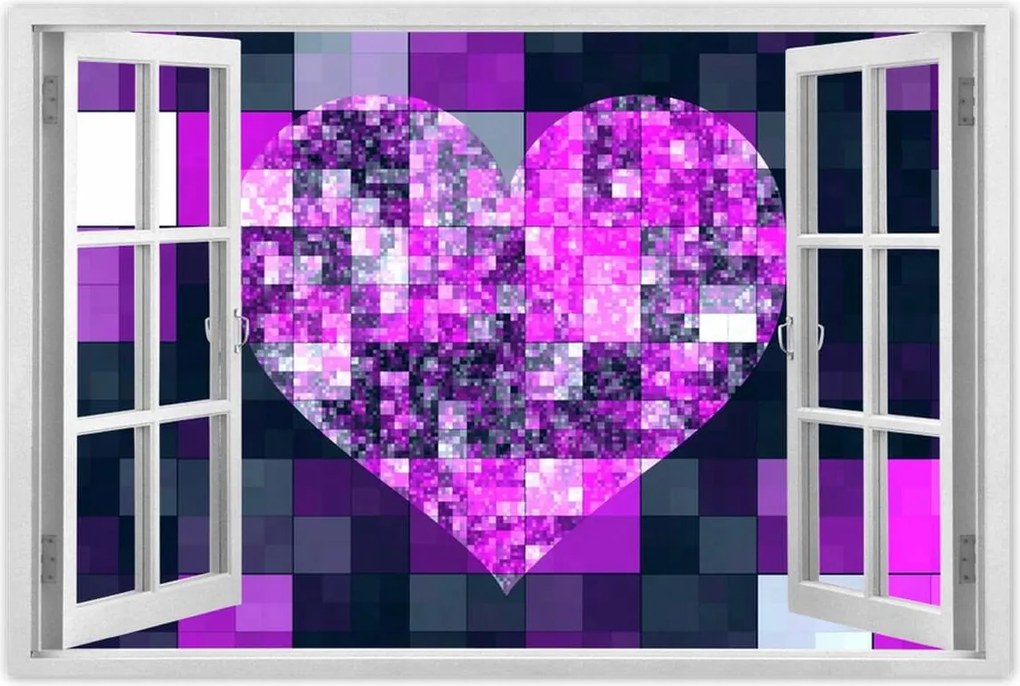Poszterek 60x40 Szív alakú mozaik