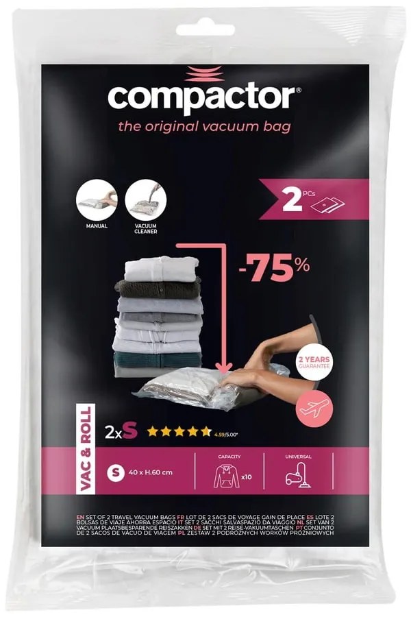 Vákuumzsák készlet 2 db-os Hanging Vacuum S – Compactor