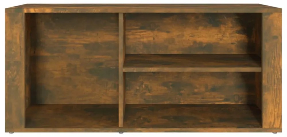 füstös tölgy színű szerelt fa cipősszekrény 100 x 35 x 45 cm