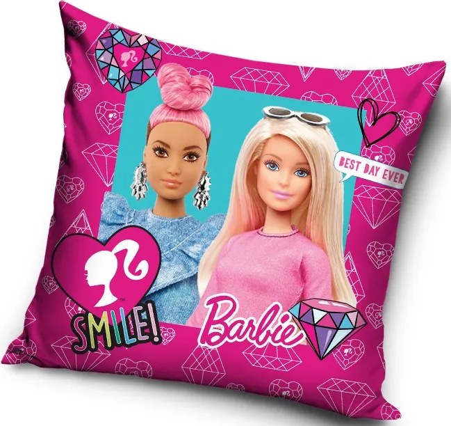 Barbie Smile párnahuzat 40x40 cm Velúr