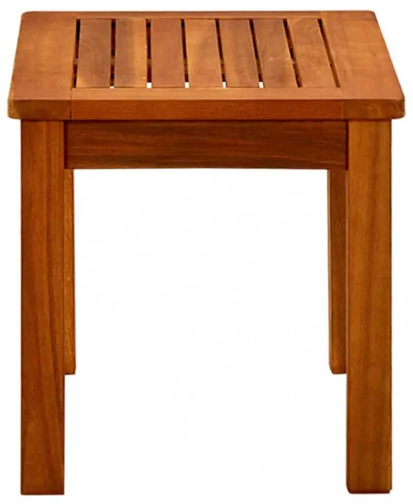 tömör akácfa kerti dohányzóasztal 50 x 35 x 36 cm