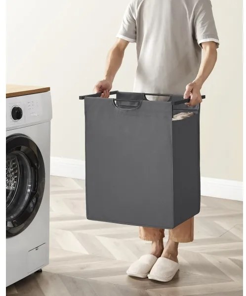 REX mosókosár fekete/szürke