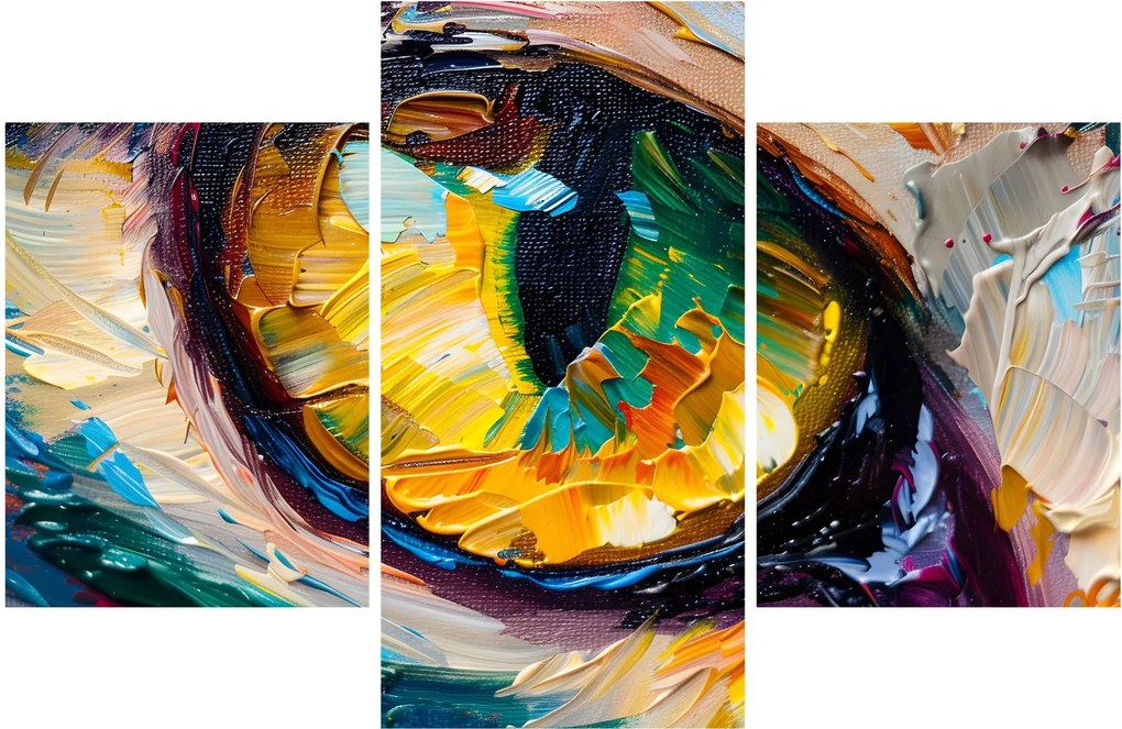 Kép - Macskaszem festmény (90x60 cm)