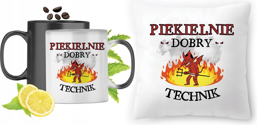 Technikai szett Mágikus bögre fényképes nyomott mintás párna