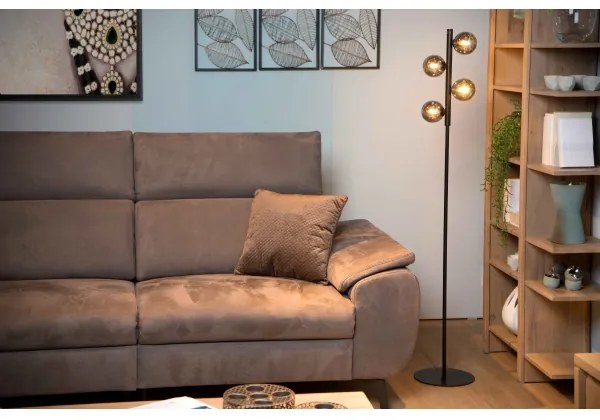 Lucide 45774/04/30 - Állólámpa TYCHO 4xG9/28W/230V fekete