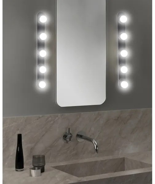 ONLI - Fali lámpa HOLLYWOOD 5xE14/6W/230V fekete