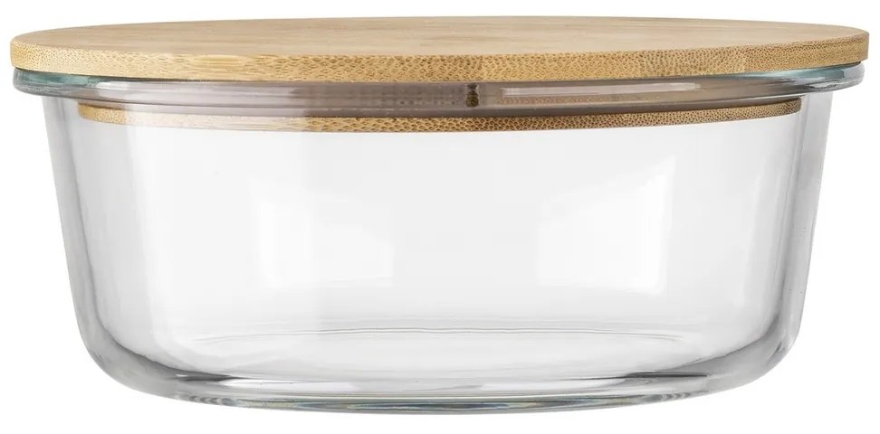 Florina Üvegdoboz bambusz fedéllel Clavato, 640 ml