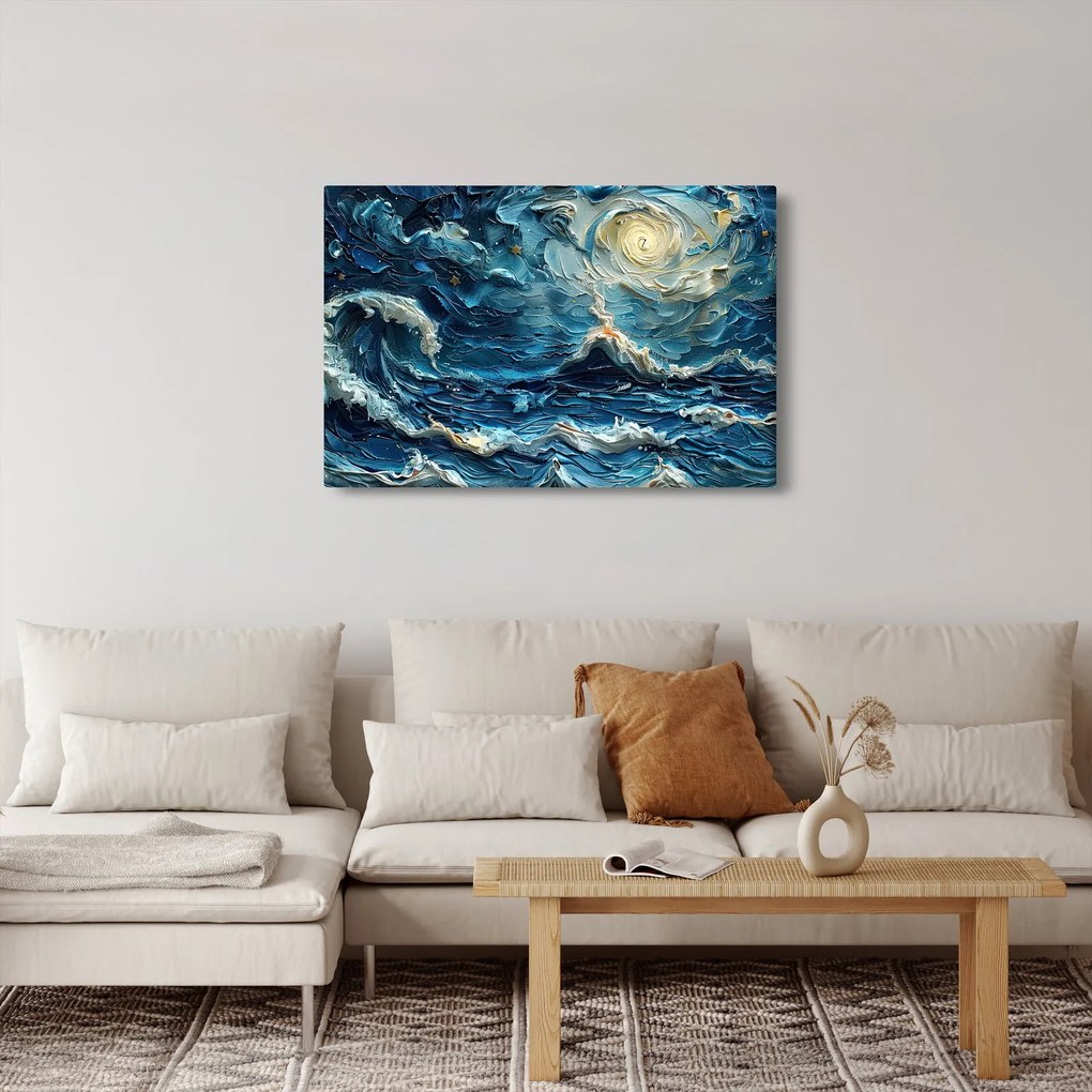 Kép - Az ég és a tenger festése (90x60 cm)