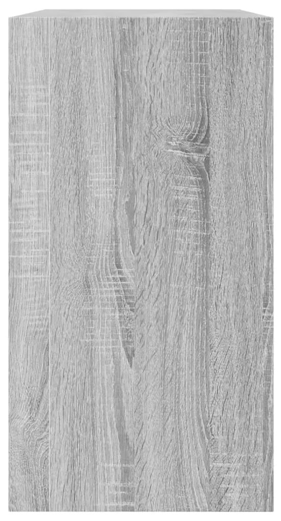 szürke sonoma színű szerelt fa cipőszekrény 80 x 34 x 63 cm