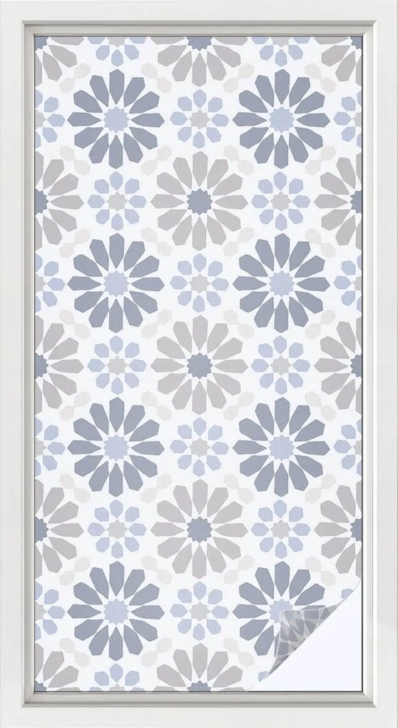 Furnér Ablakfólia Szélvédőre Adatvédelem Virágos mozaik 50x100