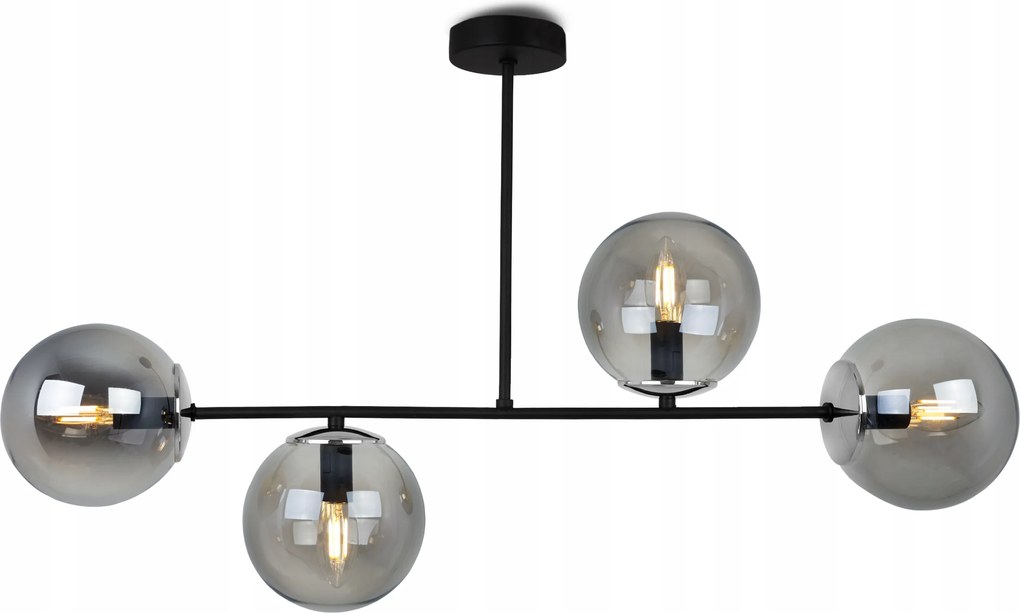 Mennyezeti Lámpa Függeszték Fekete Csillár Loft Elegáns Modern Asztal Fölé