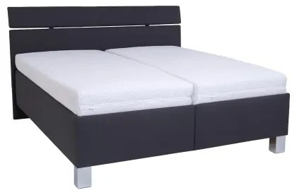 Kárpitozott ágy ágyneműtartóval, matrac nélkül ALIS 160x200 cm antracit