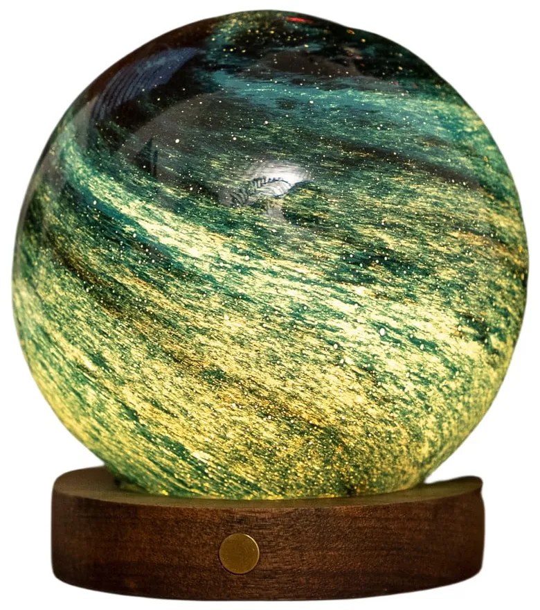 Sötétbarna-sötét natúr színű USB fénydekoráció ø 12 cm Stellar Ocean – Gingko