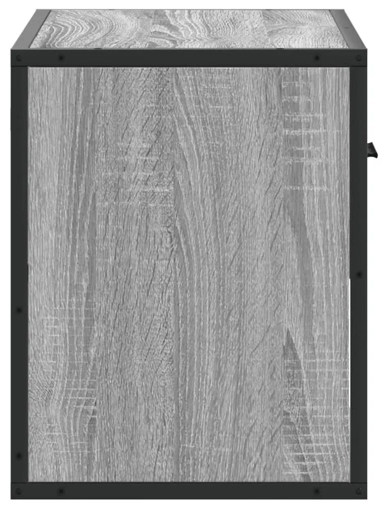 szürke sonoma színű szerelt fa TV-szekrény 60 x 31 x 39,5 cm