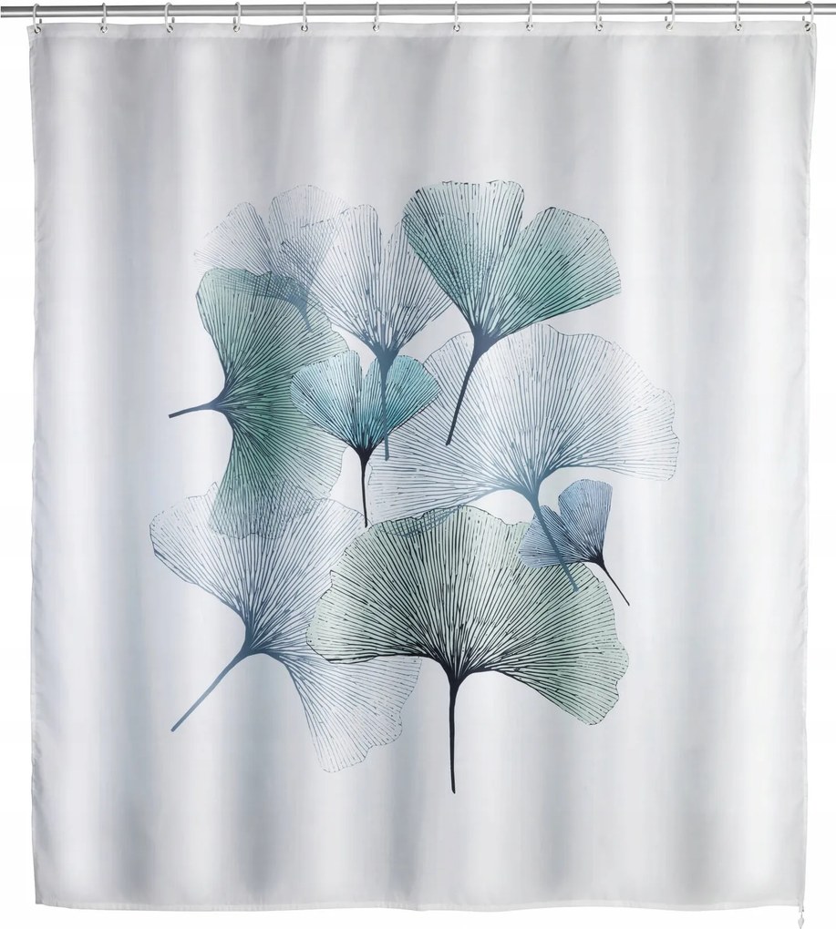 Zuhanyfüggöny Penészgátló Gingko Levél Motívum 180X200 CM Wenko