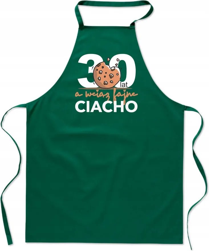 Konyhai Kötény zöld Születésnap 30 év Sütemény férfi ajándék FA_721_z