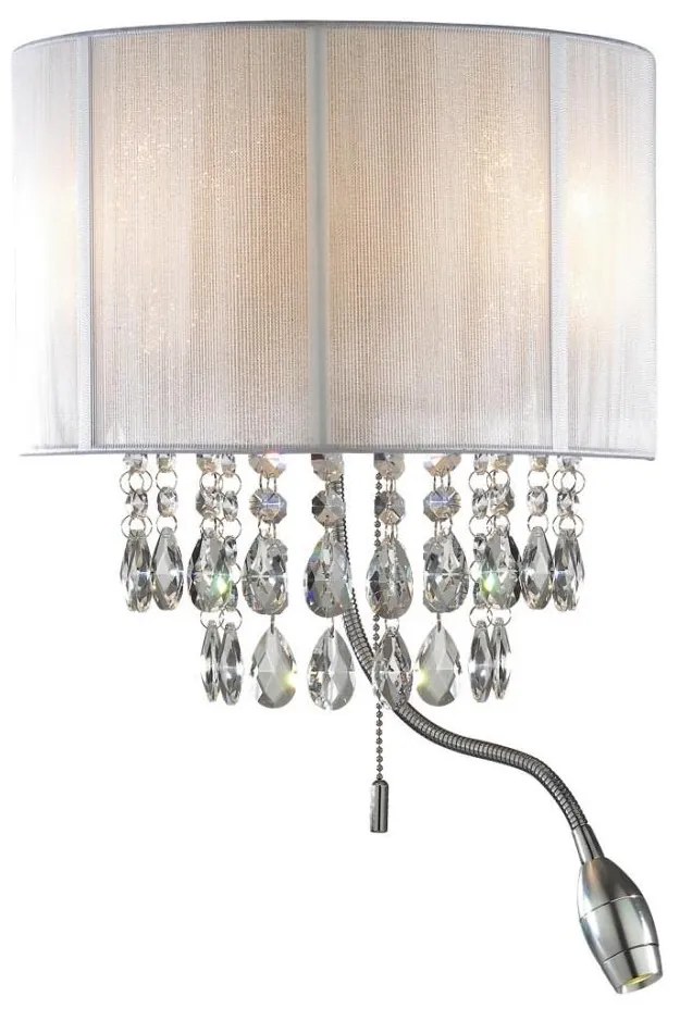 Ideal Lux - LED fali lámpa 2xE14/40W/230V + LED/1W