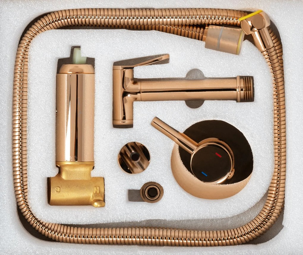 Bidé csap  Lungo Loop Rose Gold