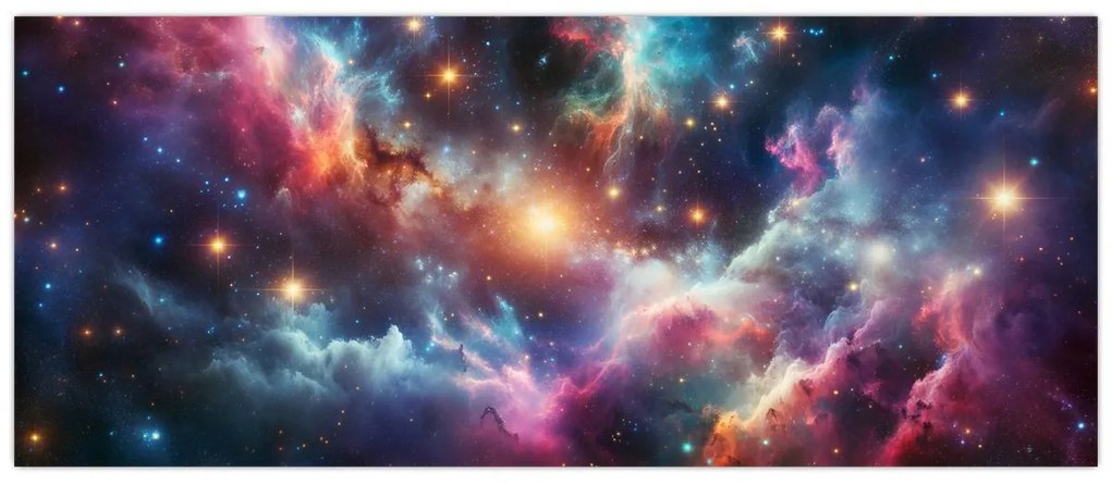 Kép - Sötét univerzum (120x50 cm)