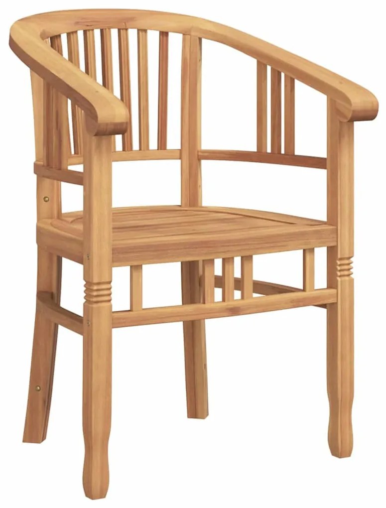 Kerti székek 2 pcs Barna 63 x 58 x 89 cm Tömör tíkfa
