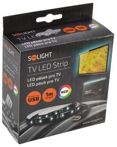Solight WM504 - KÉSZLET 2x LED RGB Szalag TV -hez távirányítóval IP65 LED/USB 50cm