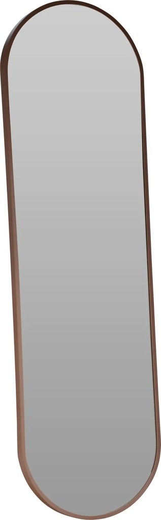 Ovális Alumínium Tükör 30X100 CM Sötétbarna, Fogantyúval
