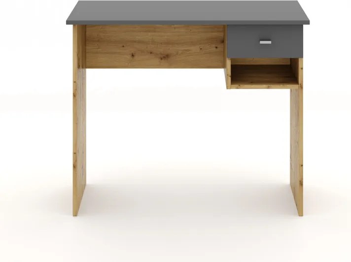 COLIN íróasztal 1 fiókkal – Artisan Tölgy / Antracit színben
