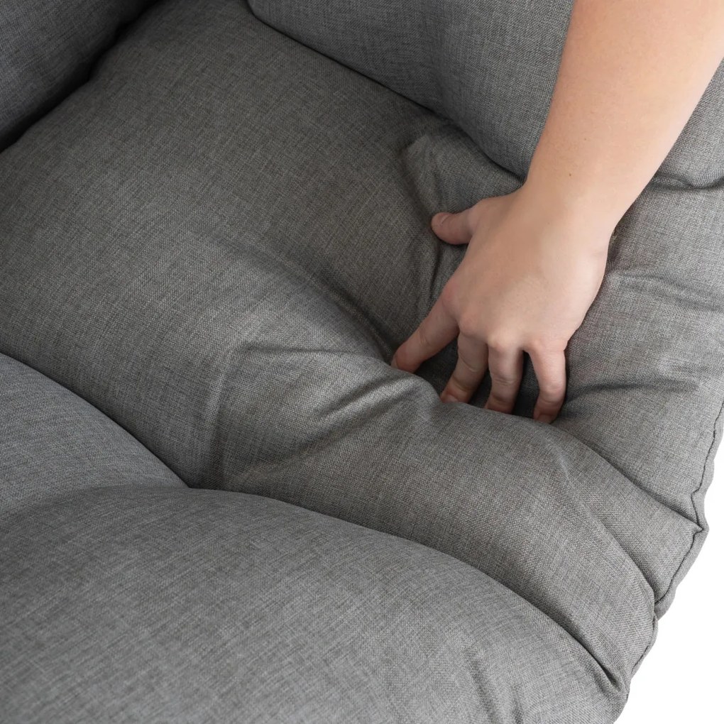 Sofa Ogrodowa Dwuosobowa KORYNT Szary