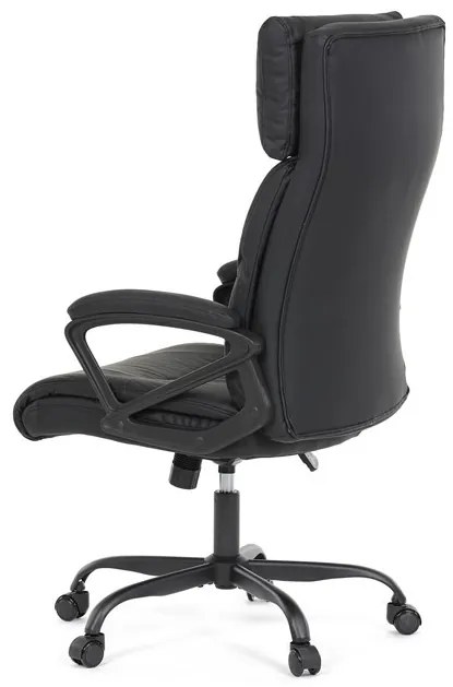 Irodai szék hintamechanikával, fekete műbőr kárpittal. KA-Y346 BK