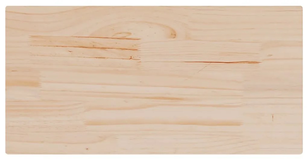 2 db tömör fenyőfa téglalap alakú asztallap 60 x 30 x 2,5 cm