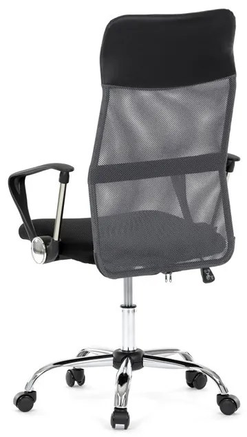 Irodai szék, hintamechanizmussal, szürke hálós anyag, KA-E305 GREY