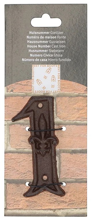 Öntöttvas házszám, 1