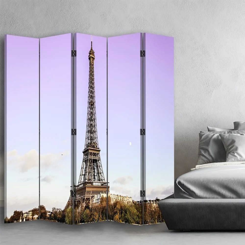 Gario Paraván Eiffel-torony az égbolton háttérben Méret: 180 x 170 cm, Kivitelezés: Klasszikus paraván