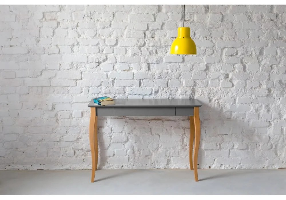 Lillo sötétszürke íróasztal, hosszúság 105 cm - Ragaba