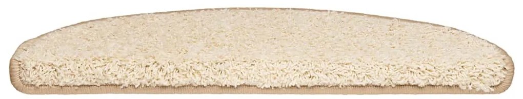 30 db krém lépcsőszőnyeg 65x21x4 cm