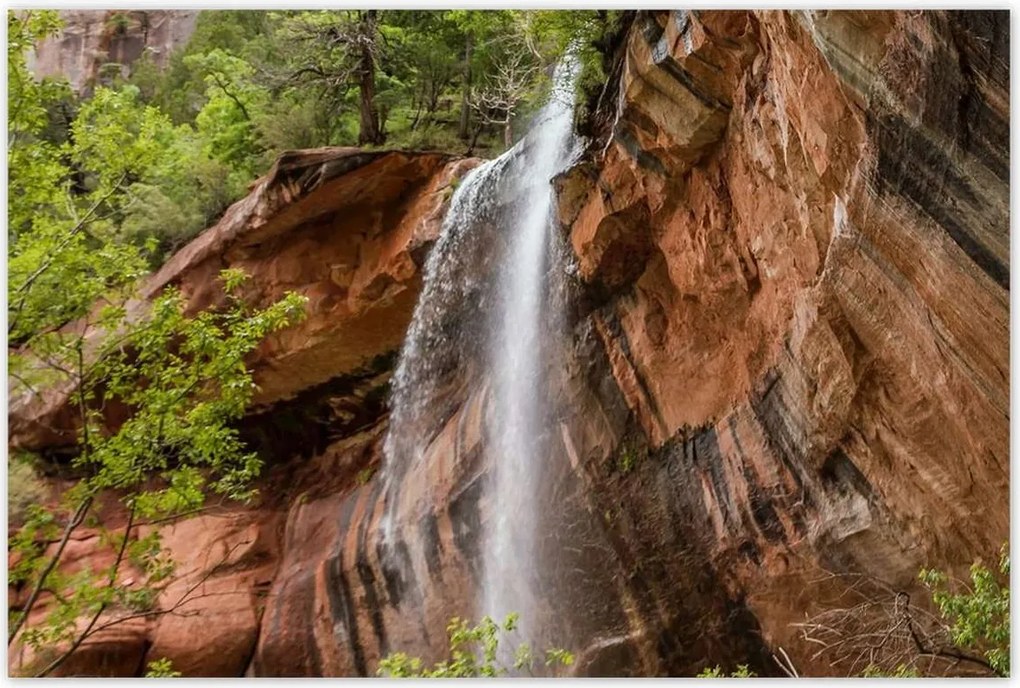 Poszterek 120x80 Gyönyörű vízesés Hegyek