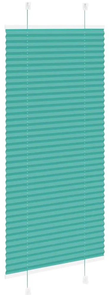 pliszírozott redőny Benzinzöld 55x100 cm szövetszélesség