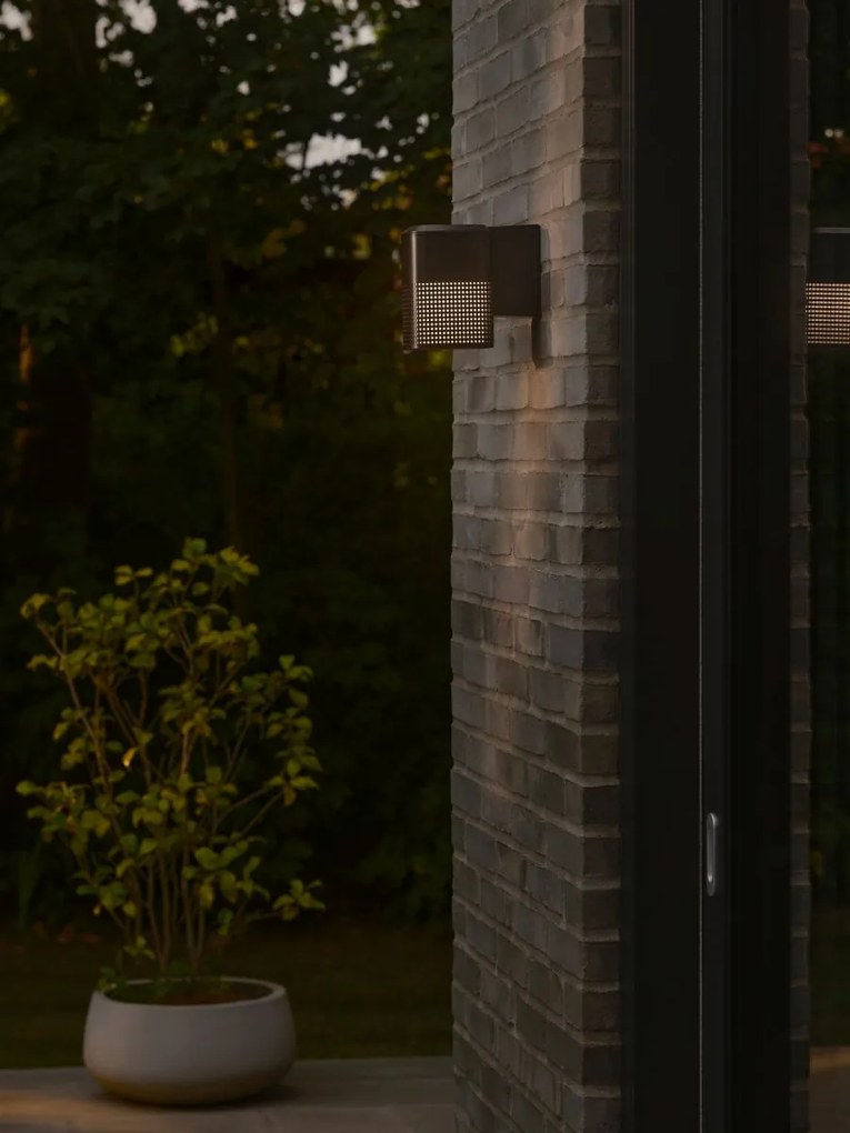 Nordlux modern kültéri fali lámpa sidara fekete nor2618421203