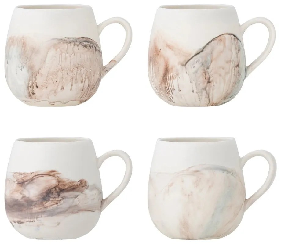 Krémszínű kőedény bögre szett 4 db-os 250 ml Lyre – Bloomingville