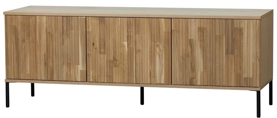 Natúr színű TV-állvány tölgyfa dekorral 150x56x44 cm Gravure – WOOOD