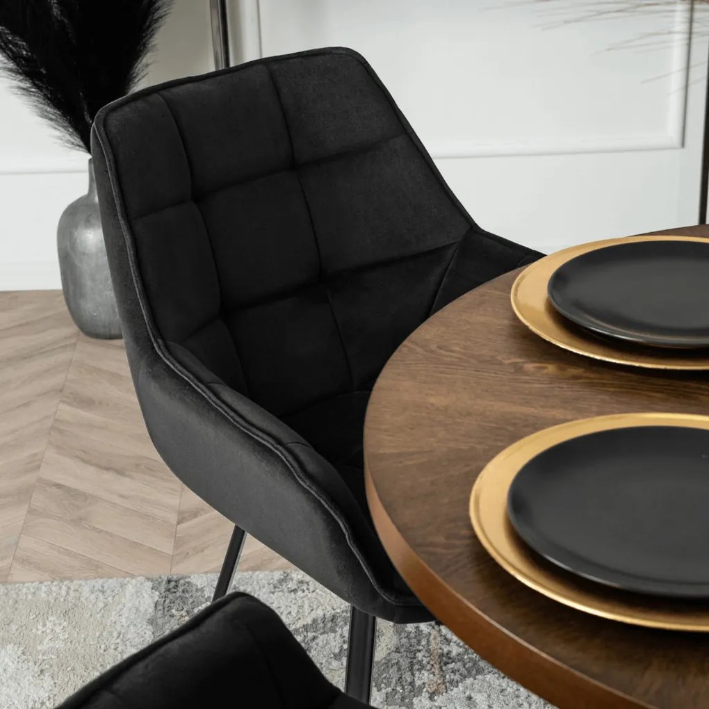 Forgó Étkezőszék Fekete Színben. LUNA