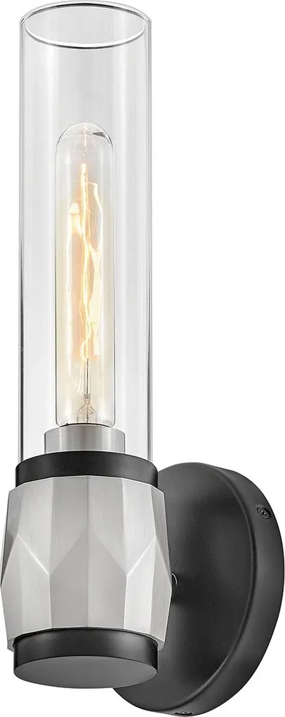 Hinkley lighting klasszikus fali lámpa ellison fekete nikkel átlátszó elshk-ellison1-bk-bn IP44