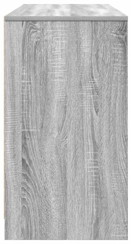 szürke sonoma színű szerelt fa íróasztal 120x42x76 cm