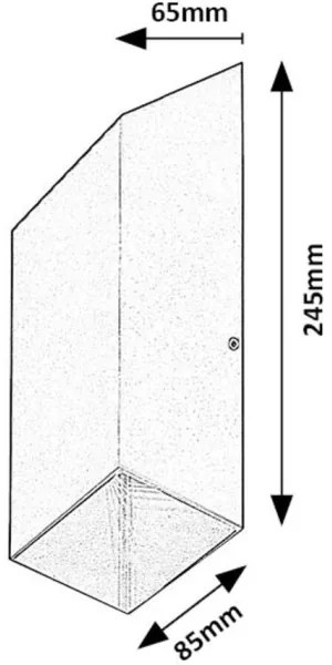 Rabalux 77050 - LED Kültéri fali lámpa TILBURG LED/10W/230V IP54