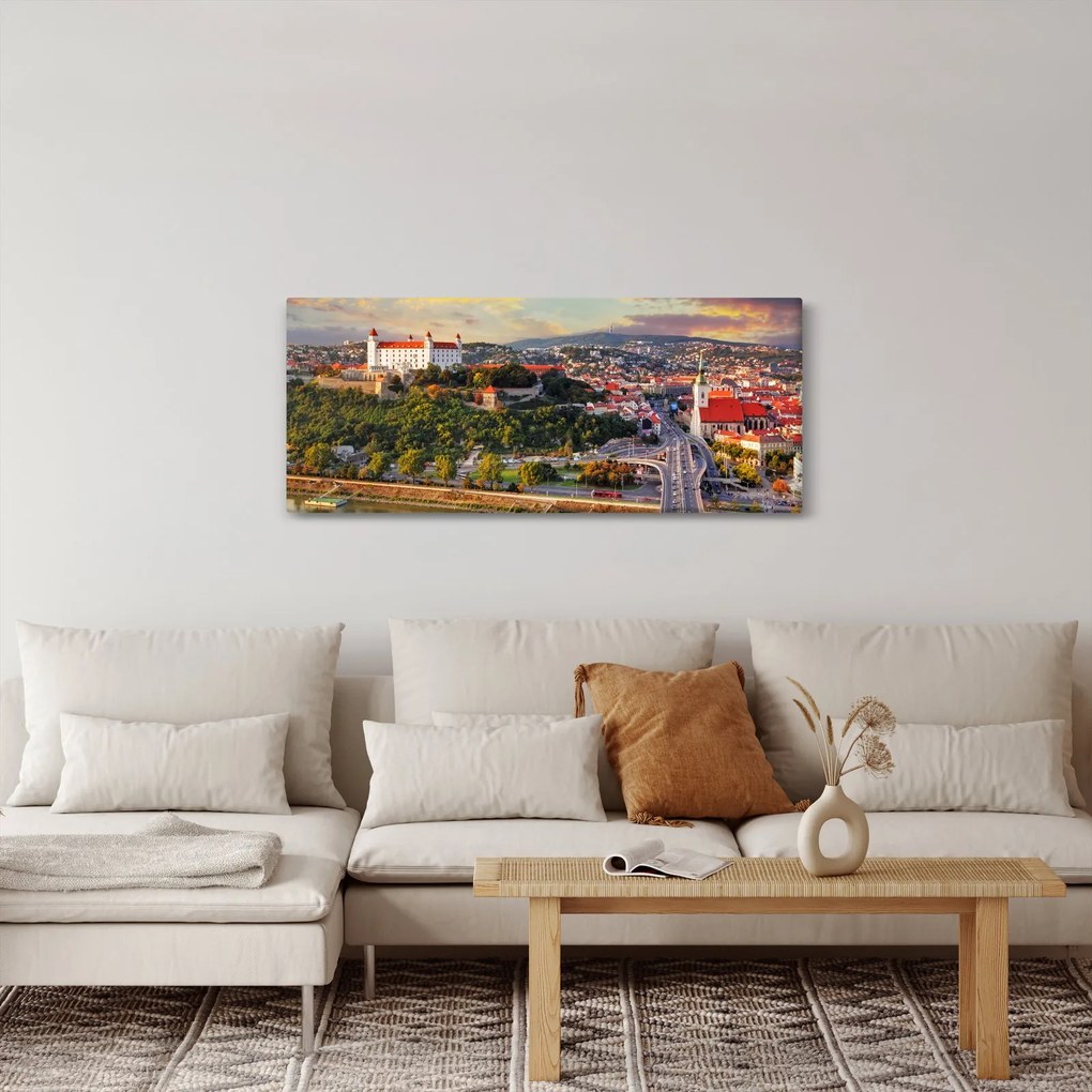 Kép - panoráma, Pozsony, Szlovákia (120x50 cm)