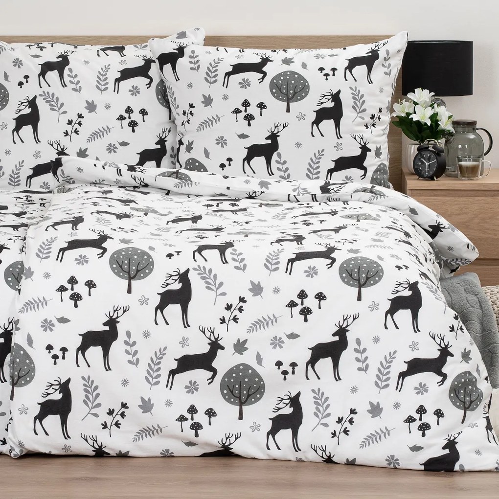 4Home Flanel ágynemű Autumn Forest, 140 x 220 cm,70 x 90 cm, 140 x 220 cm, 70 x 90 cm